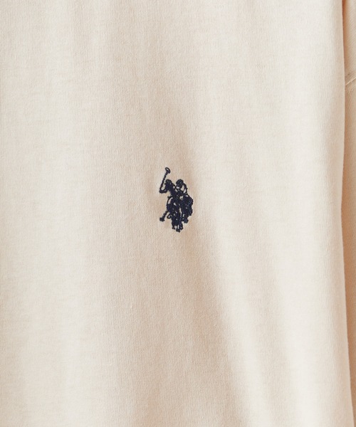 U.S. POLO ASSN.(ユーエスポロアッスン)の「U.S. POLO ASSN./ユーエスポロアッスン クルーネックロンT(Tシャツ/カットソー・メンズ・オートミール/ネイビー/ダークグリーン/アイボリー/ブラック・M/L/LL)」の10枚目の写真
