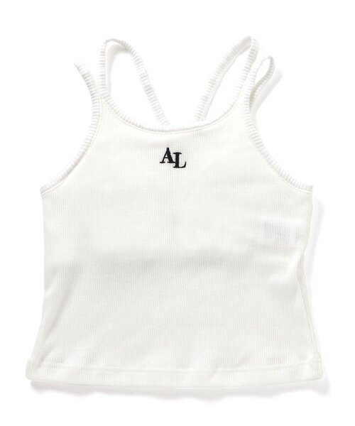 algy(アルジー)の「タンタケリブキャミ(キャミソール・キッズ・オフホワイト/ブラック・XX-SMALL/X-SMALL/MEDIUM/SMALL)」の1枚目の写真