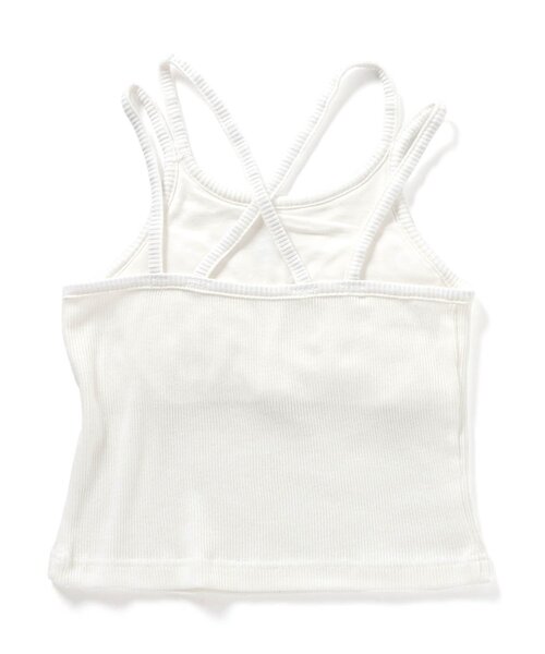 algy(アルジー)の「タンタケリブキャミ(キャミソール・キッズ・オフホワイト/ブラック・XX-SMALL/X-SMALL/MEDIUM/SMALL)」の3枚目の写真