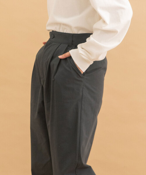 POU DOU DOU(プードゥドゥ)の「2タックフルレングスパンツ(その他パンツ・レディース・ブラック/モカ/グレー・M)」の10枚目の写真