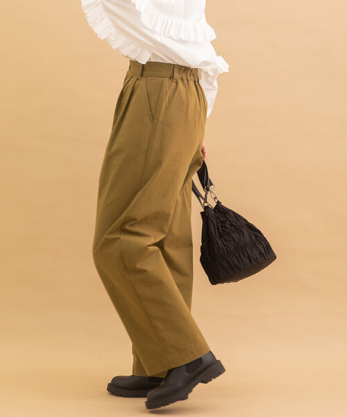 POU DOU DOU(プードゥドゥ)の「2タックフルレングスパンツ(その他パンツ・レディース・ブラック/モカ/グレー・M)」の13枚目の写真