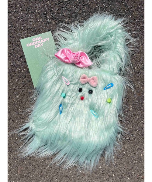 WC（ダブル シー）の「カスタムファーミニバッグ（ハンドバッグ・レディース・グリーン/ホワイト/ピンク・FREE）」の2枚目の写真