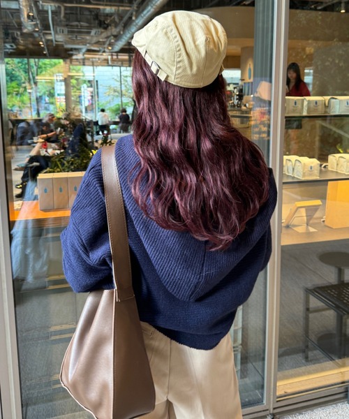 efill（エフィル）の「フロントリボン ニット（ニット/セーター・レディース・ネイビー/ベージュ・FREE）」の15枚目の写真