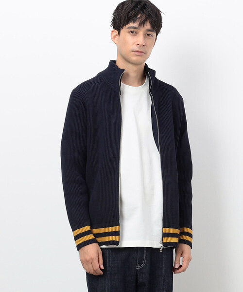 COMME　CA COMMUNE（コムサコミューン）の「ウォッシャブル ドライバーズニット（ニット/セーター・メンズ・グリーン/ネイビー/ブラック・MEDIUM/LARGE）」の7枚目の写真