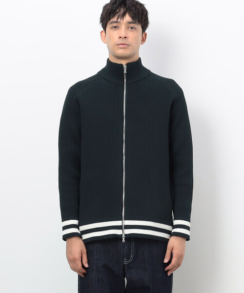 COMME　CA COMMUNE（コムサコミューン）の「ウォッシャブル ドライバーズニット（ニット/セーター・メンズ・グリーン/ネイビー/ブラック・MEDIUM/LARGE）」の11枚目の写真