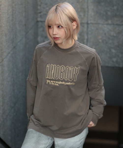 tシャツ 「*anobody* / アノバディー」Flower Print Gradation Tee/ フラワー プリント グラデーション Tシャツ anobody tシャツ 「*anobody* / アノバディー」Flower Print