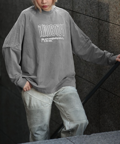 セール】【*anobody* / アノバディー】Fake Layered LS Tee / フェイク
