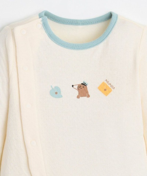 moimoln(モイモルン)の「【2点セット】ベアカバーオール&帽子(ロンパース・キッズ・アイボリー・80cm/70cm)」の5枚目の写真