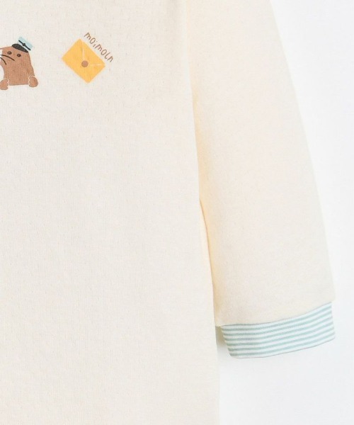 moimoln(モイモルン)の「【2点セット】ベアカバーオール&帽子(ロンパース・キッズ・アイボリー・80cm/70cm)」の6枚目の写真