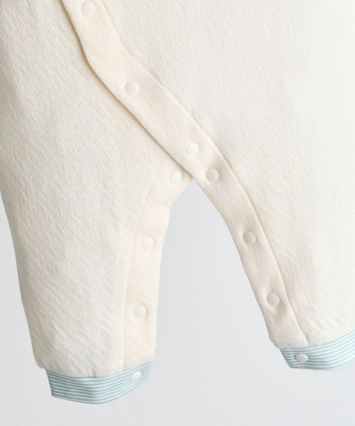 moimoln(モイモルン)の「【2点セット】ベアカバーオール&帽子(ロンパース・キッズ・アイボリー・80cm/70cm)」の7枚目の写真