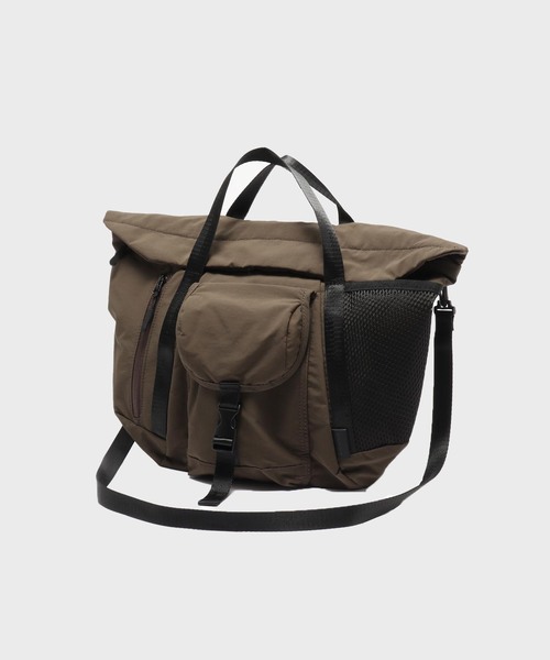 B.C STOCK（ベーセーストック）の「【fellowww / フェロー】別注 nylon minishoulder（ショルダーバッグ・メンズ・ブラウン/ブラック・FREE）」の2枚目の写真