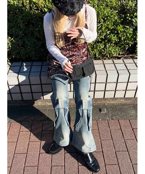 WC(ダブル シー)の「リボンモチーフデニムパンツ(デニムパンツ・レディース・ブルー・FREE)」の10枚目の写真