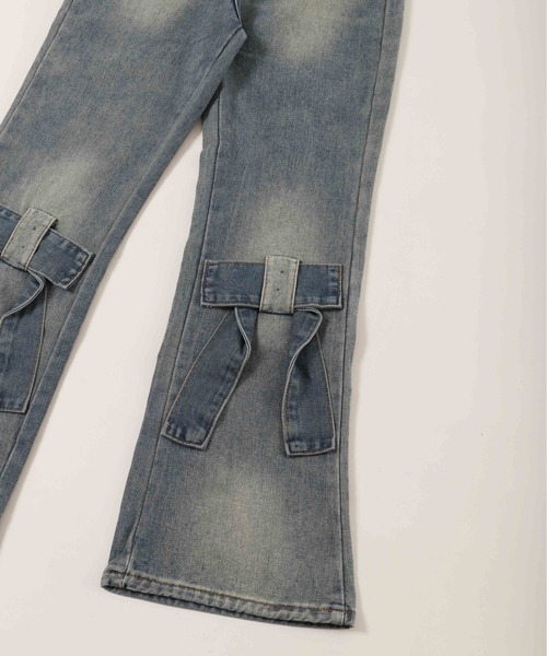 WC(ダブル シー)の「リボンモチーフデニムパンツ(デニムパンツ・レディース・ブルー・FREE)」の12枚目の写真