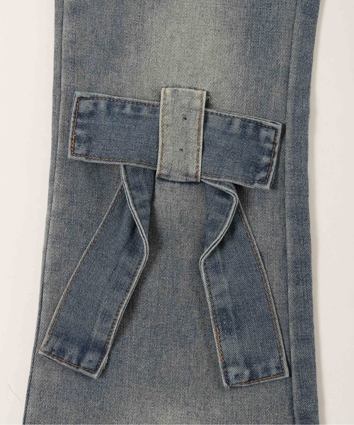 WC(ダブル シー)の「リボンモチーフデニムパンツ(デニムパンツ・レディース・ブルー・FREE)」の15枚目の写真