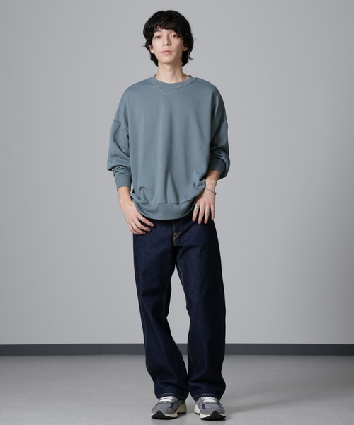 NANO universe（ナノユニバース）の「WEB限定/ビッグシルエットクルー