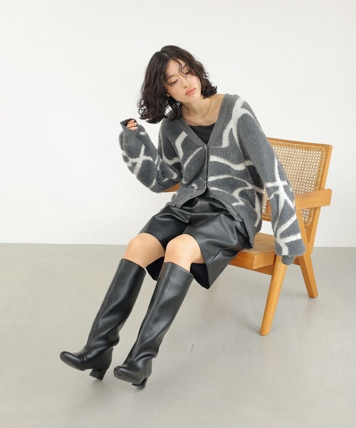 LEPSIM(レプシィム)の「ルーズローヒールロングブーツ 147089(ブーツ・レディース・ブラック・LARGE/MEDIUM)」の3枚目の写真