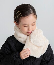 BRANSHES | ハートモチーフ付きフェイクファーマフラー(マフラー)