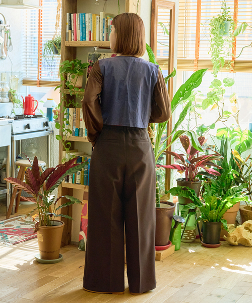 B.C STOCK（ベーセーストック）の「ワイドスラックス（スラックス・レディース・ベージュ/ホワイト/ブラウン・FREE）」の19枚目の写真