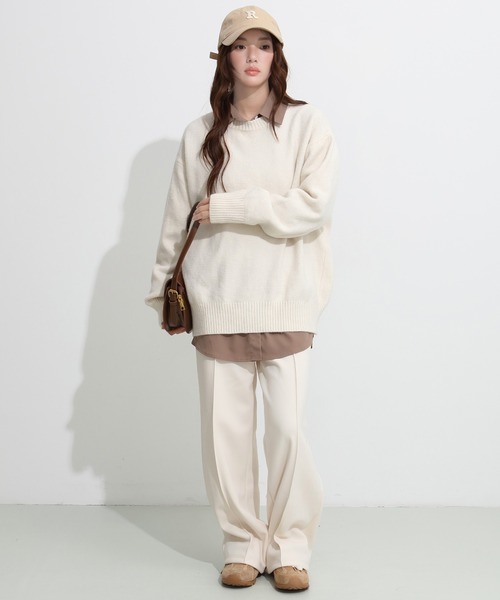 セール】【選べる丈・タイプ】ストレッチセンタープレスパンツ（その他