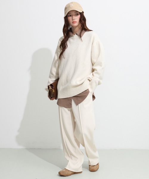 セール】【選べる丈・タイプ】ストレッチセンタープレスパンツ（その他