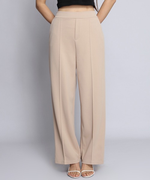 by LEGNA（バイレグナ）の「【選べる丈・タイプ】ストレッチセンタープレスパンツ（その他パンツ・レディース・ブラウン/バーガンディー/ダークブルー/ブラック/アイボリー/ブラウン系その他/グレイッシュベージュ/ネイビー系/アイボリー系/ベージュ系/ブラック系/ライトグレー系・M-Short/L-Short/M-Regular/L-Regular/M-Long/L-Long/S-Regular/S-Short/S-Long）」の15枚目の写真