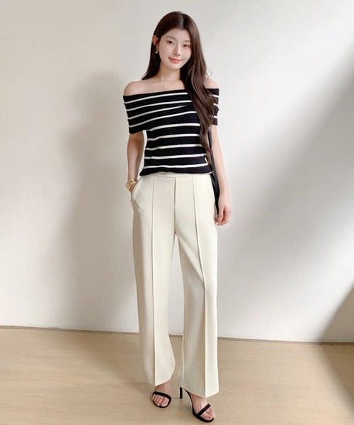 【タグ付新品】loin. センタープレスパンツ NEW ドロスト センタープレス パンツ Liala×PG 全9色｜lpg711