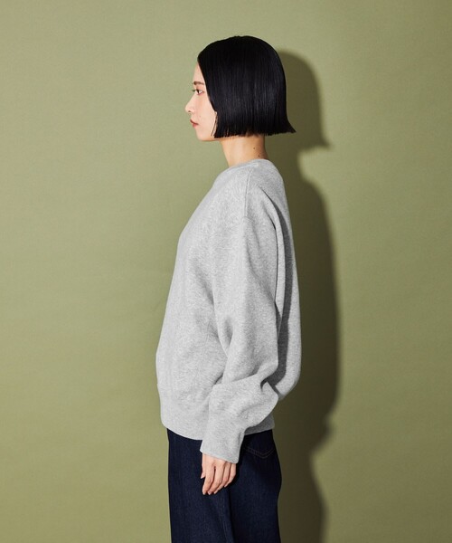 CITEN（シテン）の「＜CITEN＞スウエットライクプルオーバーニット（ニット/セーター・レディース・ダークグレー/ライトグレー・FREE）」の11枚目の写真