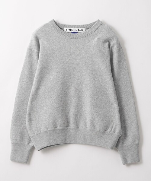 CITEN（シテン）の「＜CITEN＞スウエットライクプルオーバーニット（ニット/セーター・レディース・ダークグレー/ライトグレー・FREE）」の13枚目の写真