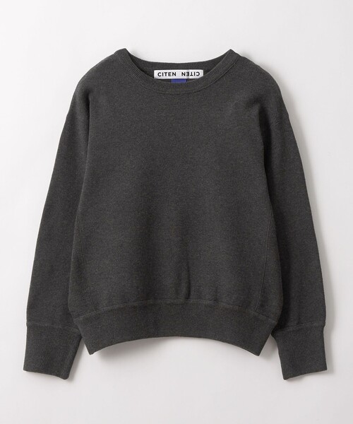 CITEN（シテン）の「＜CITEN＞スウエットライクプルオーバーニット（ニット/セーター・レディース・ダークグレー/ライトグレー・FREE）」の19枚目の写真