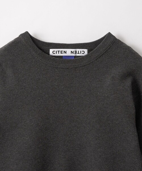 CITEN（シテン）の「＜CITEN＞スウエットライクプルオーバーニット（ニット/セーター・レディース・ダークグレー/ライトグレー・FREE）」の21枚目の写真