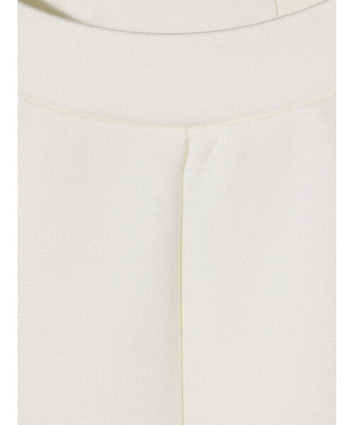 MIDIUMISOLID（ミディウミソリッド）の「MIDIUMISOLID for Ladies フロントシームロングTシャツ（Tシャツ/カットソー・レディース・イエロー/ブラック/アイボリー・FREE）」の5枚目の写真