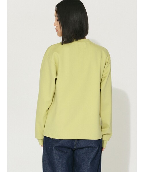 MIDIUMISOLID（ミディウミソリッド）の「MIDIUMISOLID for Ladies フロントシームロングTシャツ（Tシャツ/カットソー・レディース・イエロー/ブラック/アイボリー・FREE）」の11枚目の写真