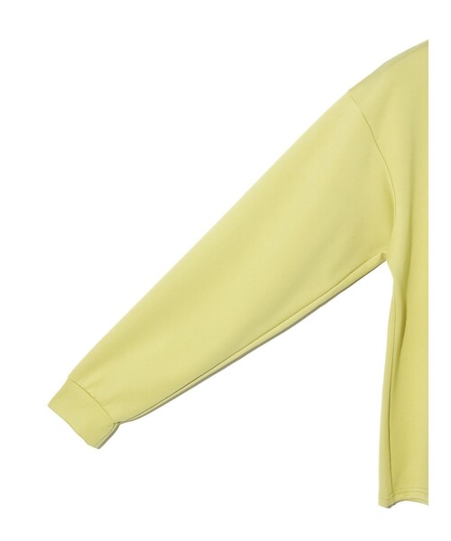 MIDIUMISOLID（ミディウミソリッド）の「MIDIUMISOLID for Ladies フロントシームロングTシャツ（Tシャツ/カットソー・レディース・イエロー/ブラック/アイボリー・FREE）」の18枚目の写真