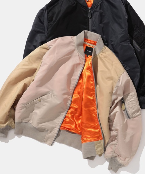 BEAMS（ビームス）の「撥水 ワイドフィット クレイジー MA-1（MA