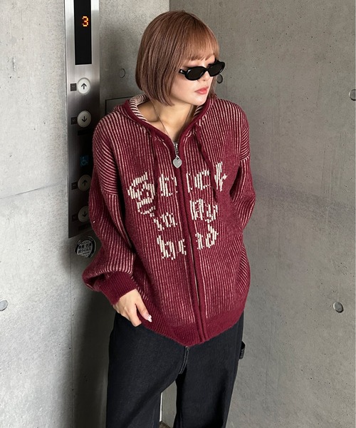 配色リブニットジップパーカー（パーカー）｜sedacle（セダクル）の