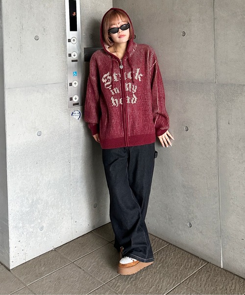 配色リブニットジップパーカー（パーカー）｜sedacle（セダクル）の