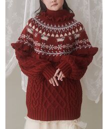 merry jenny | ひつじ丸ヨークKNIT TOPS(ニット/セーター)