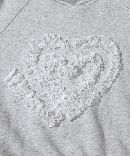 Firsthand(ファーストハンド)の「Firsthand/ファーストハンド オーガニックコットン レースコード刺繍スウェット(スウェット・レディース・グレー/チャコールグレー・FREE)」の22枚目の写真