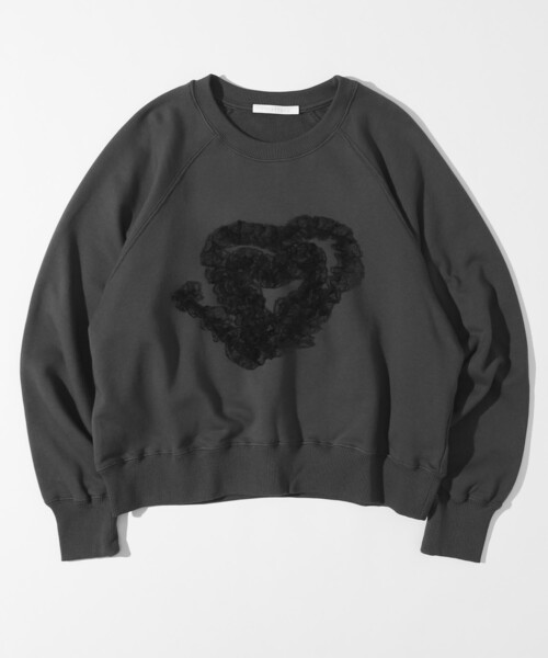 Firsthand(ファーストハンド)の「Firsthand/ファーストハンド オーガニックコットン レースコード刺繍スウェット(スウェット・レディース・グレー/チャコールグレー・FREE)」の17枚目の写真