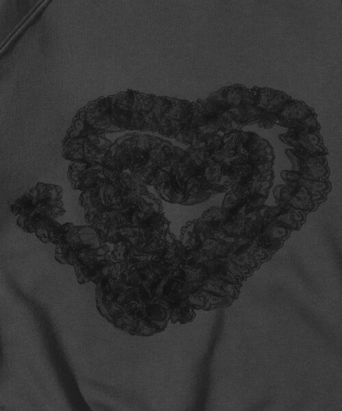 Firsthand(ファーストハンド)の「Firsthand/ファーストハンド オーガニックコットン レースコード刺繍スウェット(スウェット・レディース・グレー/チャコールグレー・FREE)」の16枚目の写真