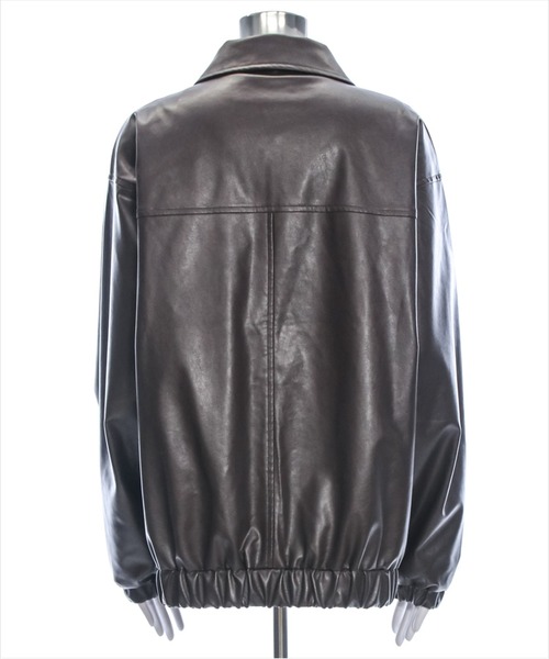 clear（クリア）の「アンティークレザーロング丈ブルゾン[ヴィンテージ フェイクレザー 華奢見え] ≪2025SS新作≫（その他アウター・レディース・ブラック/ブラウン/ライトベージュ・F）」の13枚目の写真