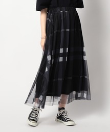 Grand PARK | チュールチェックプリントスカート(スカート)