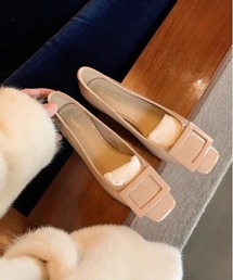 tone（トーン）の「【NiiNa】【高品質牛革】スクエアトゥレザーパンプス（パンプス）」