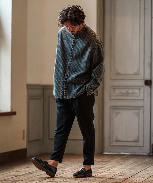 CAMBIO（カンビオ）の「mp13091- TR Relax Tapered Easy Pants イージーパンツ（その他パンツ・メンズ・チャコール/ブラック/ミックスグレー・S/M/L）」の21枚目の写真