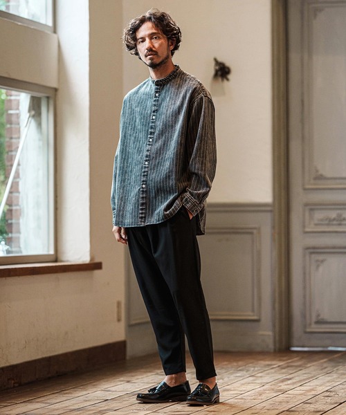 CAMBIO（カンビオ）の「mp13091- TR Relax Tapered Easy Pants イージーパンツ（その他パンツ・メンズ・チャコール/ブラック/ミックスグレー・S/M/L）」の20枚目の写真