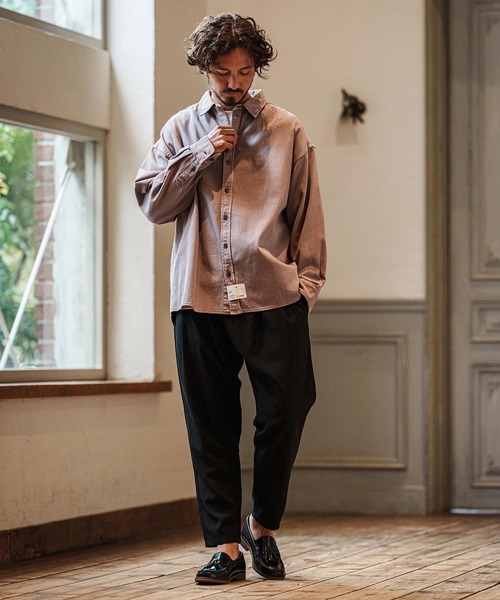 CAMBIO（カンビオ）の「mp13091- TR Relax Tapered Easy Pants イージーパンツ（その他パンツ・メンズ・チャコール/ブラック/ミックスグレー・S/M/L）」の19枚目の写真