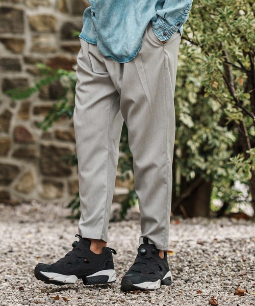 CAMBIO（カンビオ）の「mp13091- TR Relax Tapered Easy Pants イージーパンツ（その他パンツ・メンズ・チャコール/ブラック/ミックスグレー・S/M/L）」の17枚目の写真