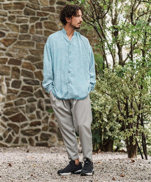 CAMBIO（カンビオ）の「mp13091- TR Relax Tapered Easy Pants イージーパンツ（その他パンツ・メンズ・チャコール/ブラック/ミックスグレー・S/M/L）」の14枚目の写真