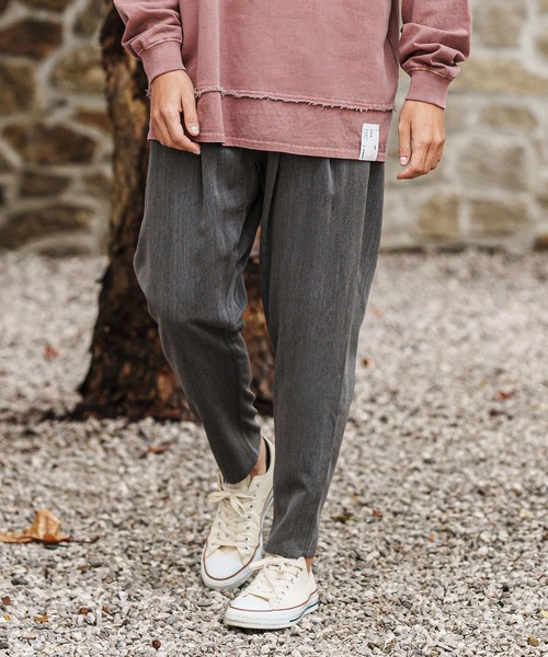 CAMBIO（カンビオ）の「mp13091- TR Relax Tapered Easy Pants イージーパンツ（その他パンツ・メンズ・チャコール/ブラック/ミックスグレー・S/M/L）」の9枚目の写真