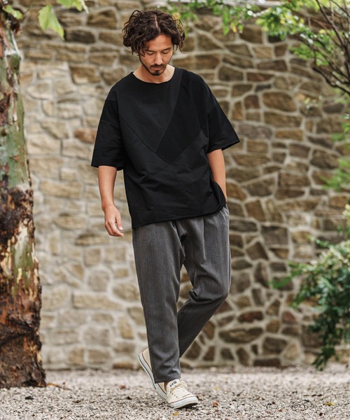 CAMBIO（カンビオ）の「mp13091- TR Relax Tapered Easy Pants イージーパンツ（その他パンツ・メンズ・チャコール/ブラック/ミックスグレー・S/M/L）」の6枚目の写真